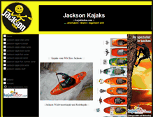 Tablet Screenshot of jackson-kajaks.com